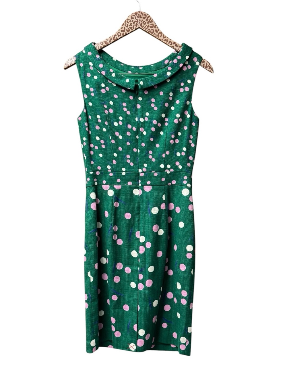 Boden Martha Sleeveless Shift Polka Dot Dress Sap Green Dandelion 6 NEW NWT - Picture 5 of 16